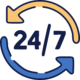 24 x 7 support 24/ 7 support